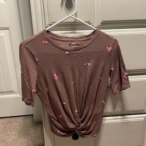 VS Pink semi crop top